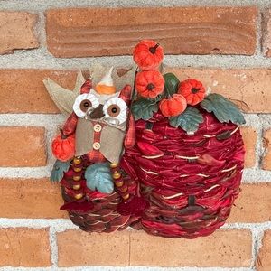 Handcrafted Fall wreath, Door hanging, Holiday Home decor.